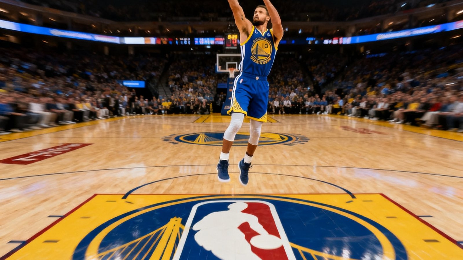 NBA五佳球精彩集锦，库里在logo位置命中超远三分